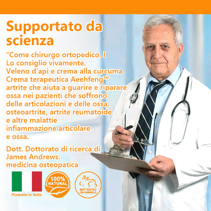 💥Aeehfeng™💥 Crema per il trattamento dell'artrite con veleno d'api e curcuma—specializzata in condizioni ortopediche e dolori articolari 🐝🐝